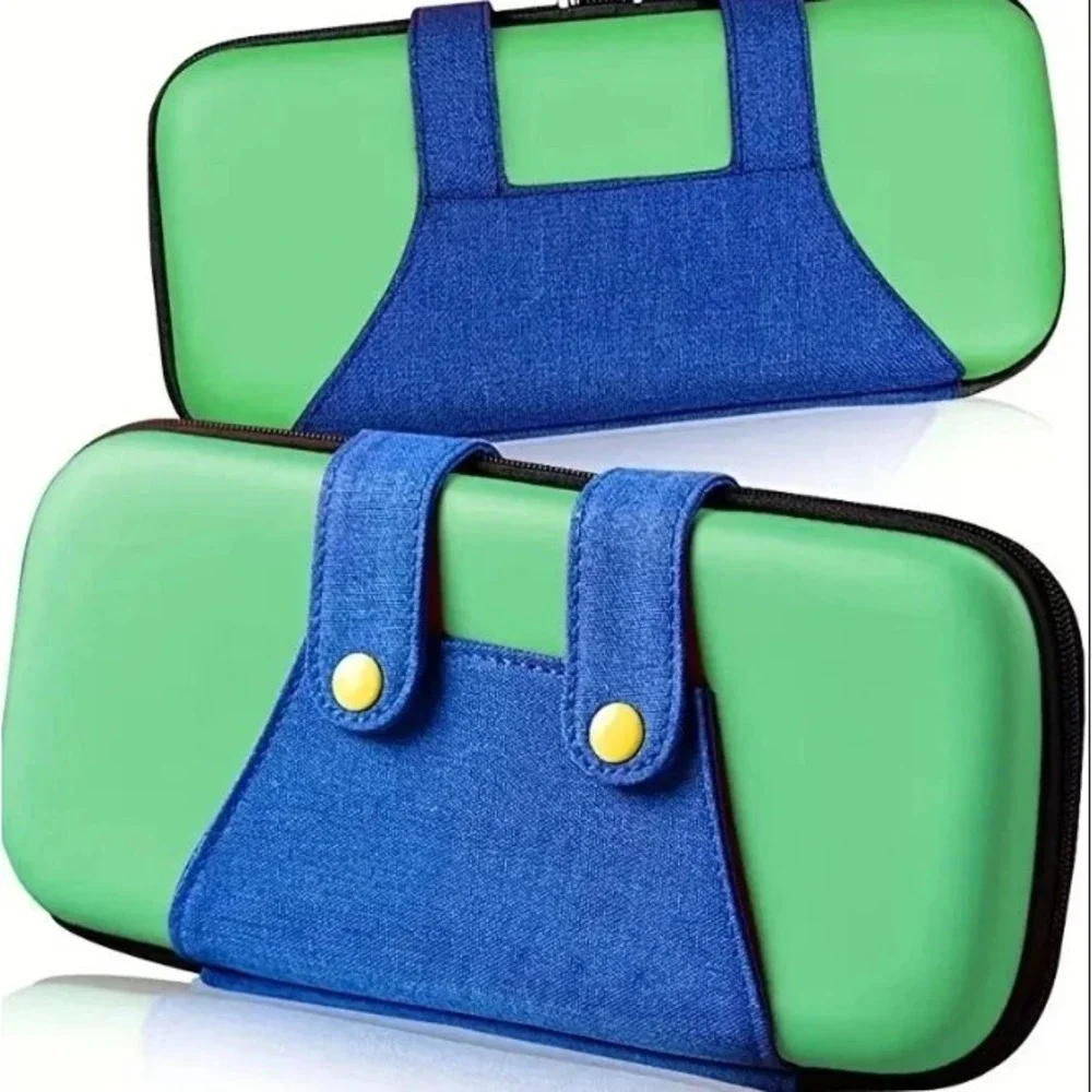 Luigi Green Portable Console & Game Carrying Case For Nintendo Switch & Switch 2